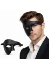 Siyah Yarım Erkek Maske – Phantom Parti &amp; Balo Maskesi