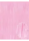 Soft Pembe Püsküllü Kapı Perdesi - Parti, Baby Shower, Cinsiyet Partisi 1x2 m