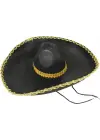 Sombrero Meksika Şapkası Mariachi Altın Şeritli Yetişkin Boy
