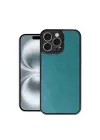 STRMN- Apple İphone 16 Pro Max Kılıf Aras Deri Kapak - Açık Yeşil