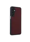 STRMN- Samsung Galaxy A16 5g Kılıf Aras Deri Kapak - Bordo