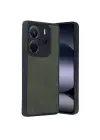STRMN- Xiaomi Redmi Note 14 4g Kılıf Aras Deri Kapak - Koyu Yeşil