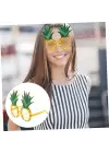 Tropikal Hawaii Ananas Şekilli Parti Gözlüğü 9.5 x 14 cm