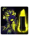 UV Neon Sarı Ruj – Karanlıkta Parlayan Makyaj Boyası