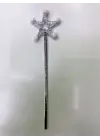 Yıldız Peri Asası Sihirli Değnek Beyaz Ponponlu