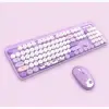 Hello Bear Mor Klavye Mouse Set