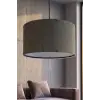 Koyu Gri Kumaş Başlıklı Sarkıt Avize 35 CM