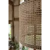 Retro Hasır Kumaş Başlıklı Sarkıt Avize 35 CM