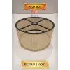 Retro Hasır Lambader Başlığı 35 CM Mega Boy