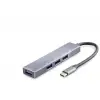 Type-c 3.0 Hub 4 Port 5 Gbps Gri HDX7043