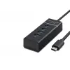 Type-C 3.0 Hub 4 Port 5 Gbps Siyah HDX7045