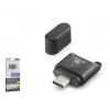 Type-c 3.2 Gen1 Kart Okuyucu Microsd 5 Gbps Siyah TC302