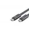 Type-C Usb4 40 Gbps 240W 8K 60 Hz Şarj Ve Data Kablosu 0.5 M Siyah HDX7885