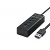Usb3.0 Hub 3*Usb + Usb3.0 30Cm Siyah HDX7017