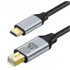 ZR126 Siyah Type-C Mini Dp Çevirici Kablo 1,8 M
