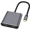 ZR654 Type-C 4 İn 1 Çift Hdmı