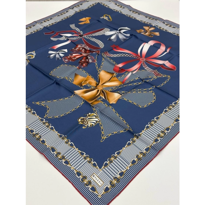 VAKKO DESENLİ İPEK EŞARP