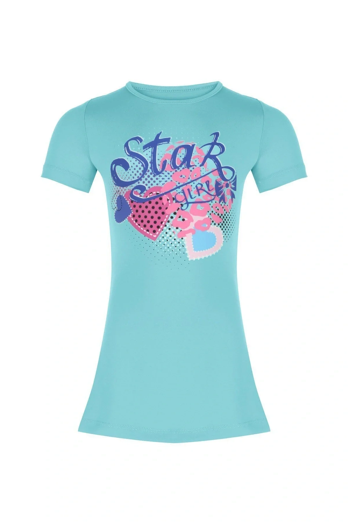 0466 Mint Kısa Kol Çocuk Tesettür Mayo