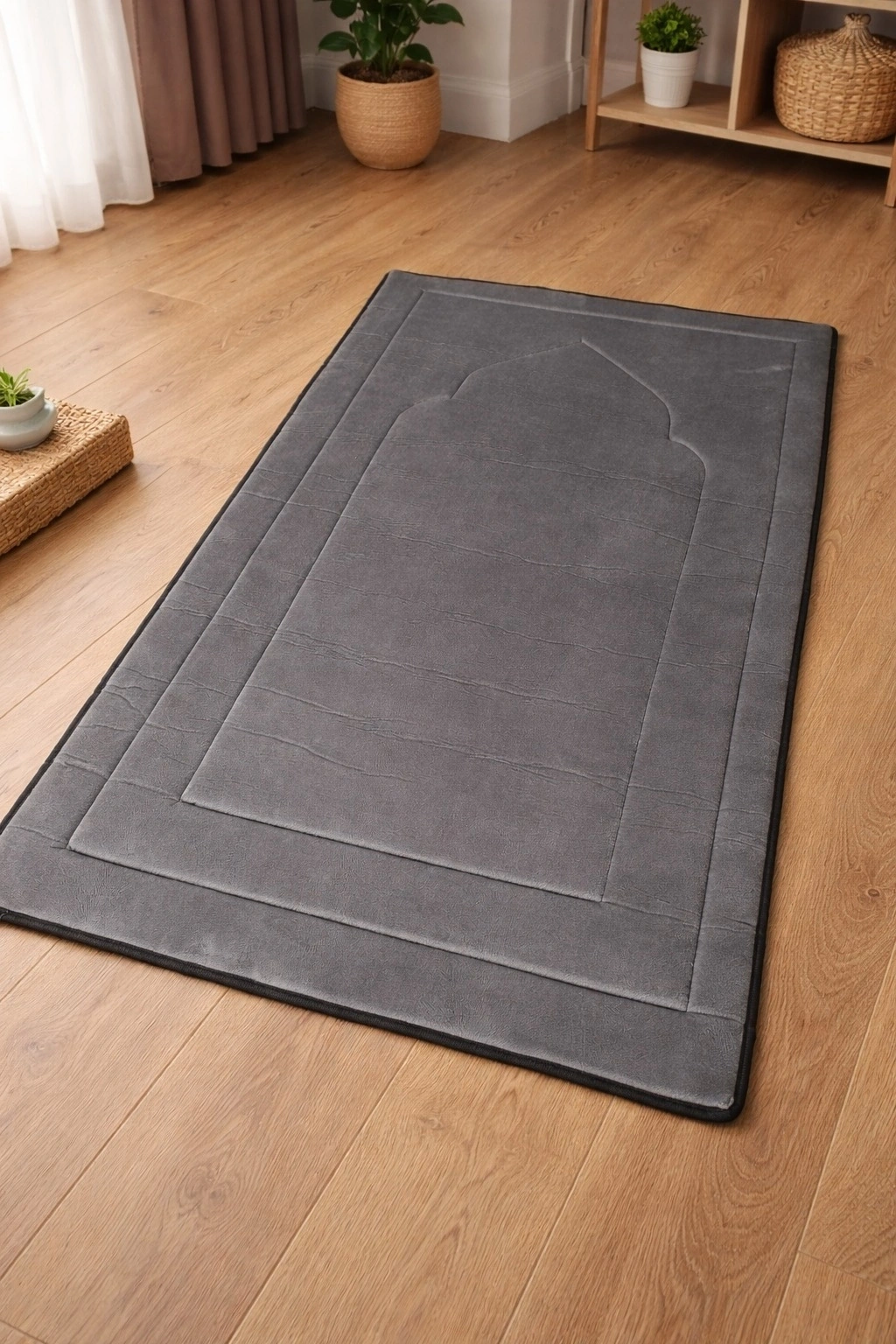 Lüks Tay Tüyü Seccade - 8 mm Kalın Süngerli Ortopedik 70x120 cm Taşıma Çantalı