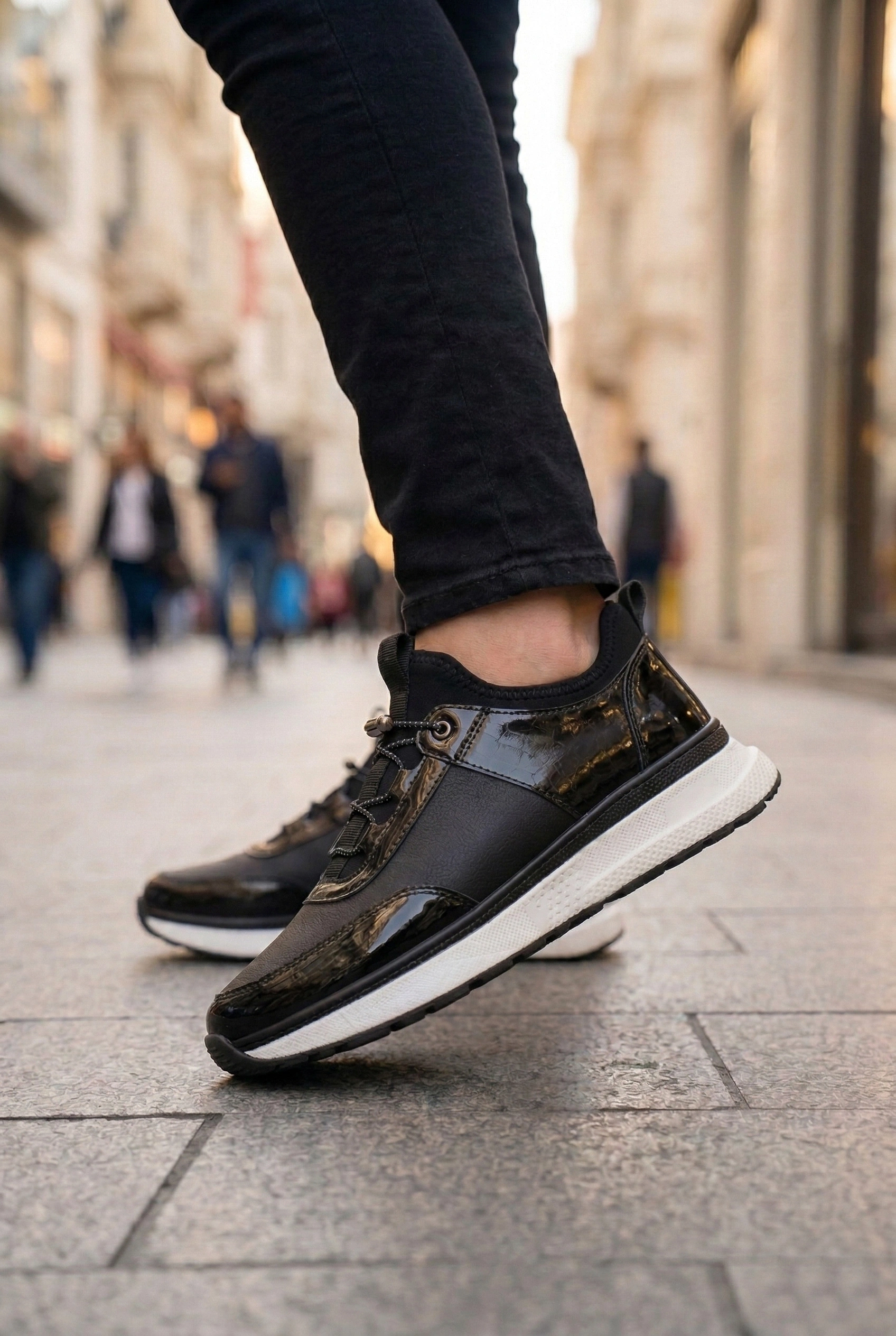 Hakiki Deri Ayakkabı Termo Hafif Taban İçi Dışı Deri Mat Siyah