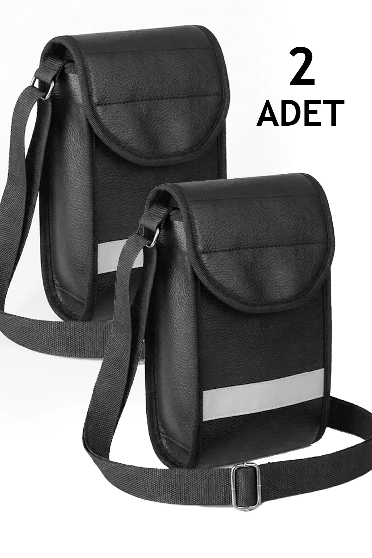 Suni Deri 2 Adet Pos Cihazı Çantası Su Geçirmez