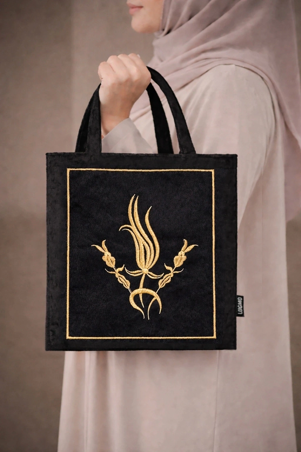 Çeyizlik Kuran Çantası, Terlik Çantası Siyah