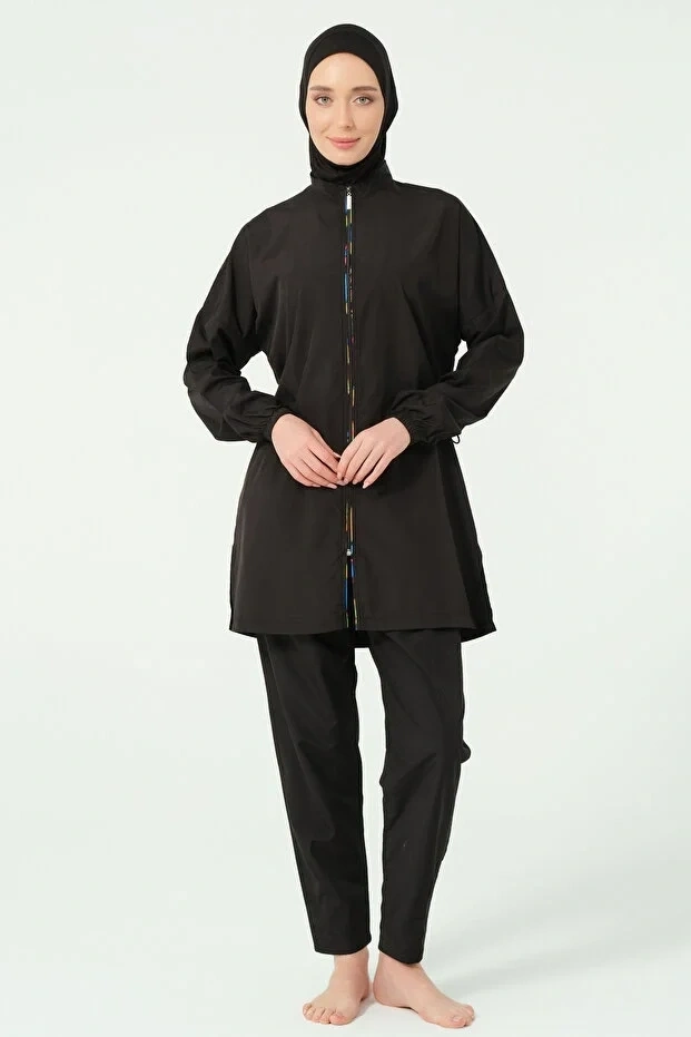 Arkası File Detaylı Tesettür Mayo Dlx-25282