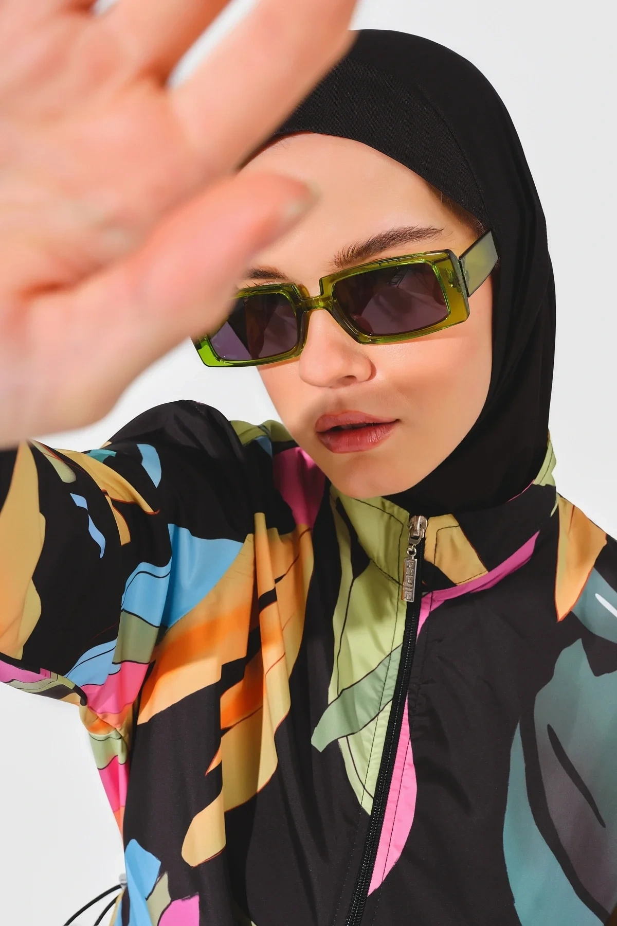 Atina Desenli Tesettür Mayo