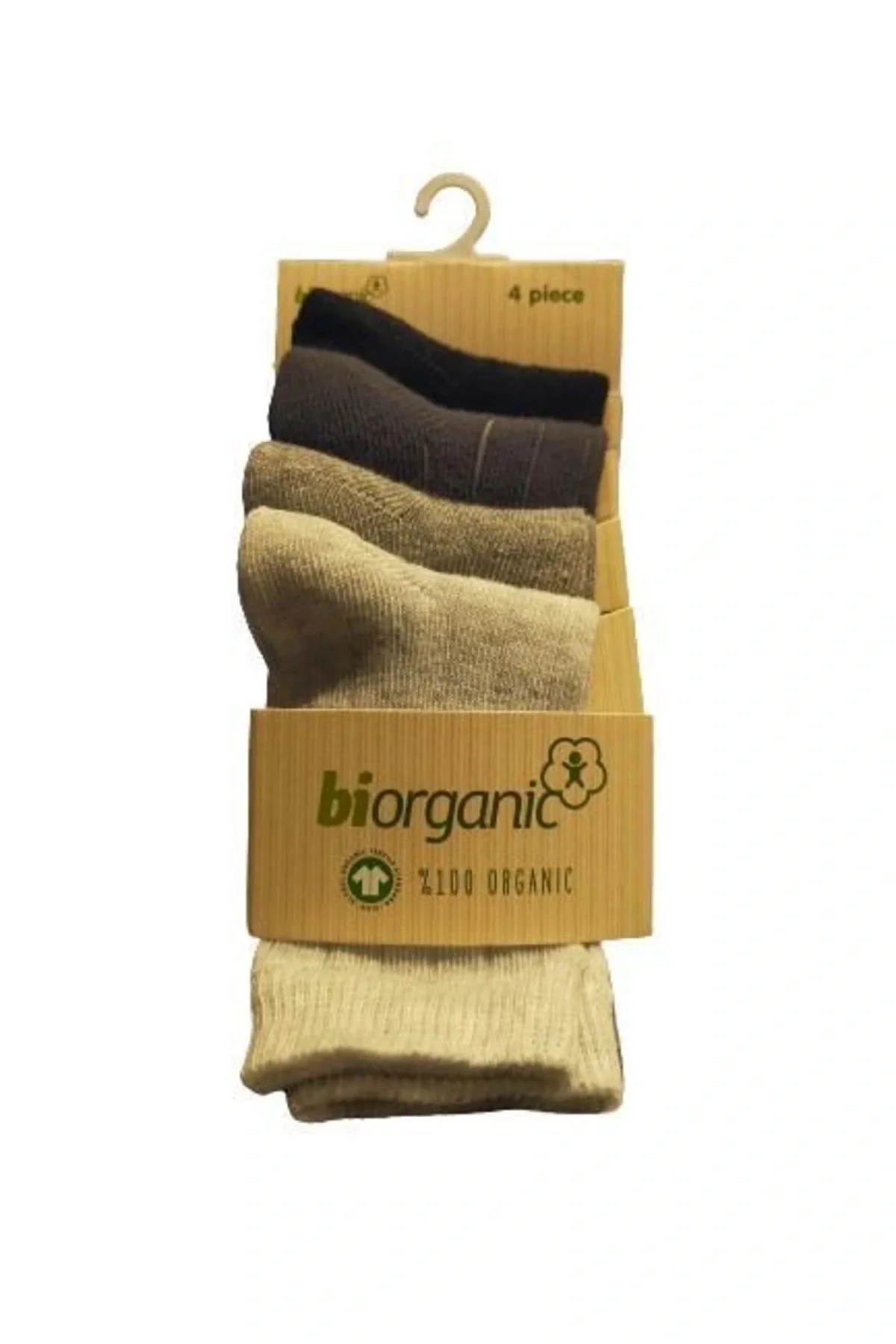 Biorganic 4lü New Basıc Çocuk Çorap 68387 Gri