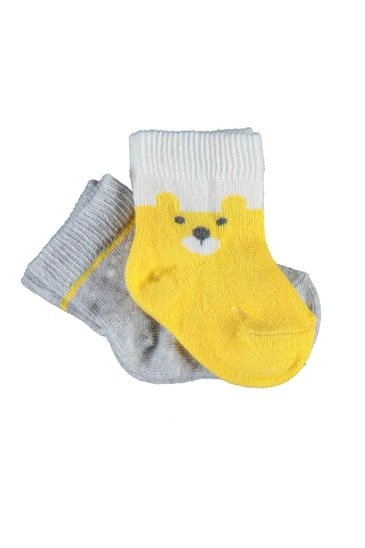 Biorganic Happy Bear 2li Çorap 68413 Sarı