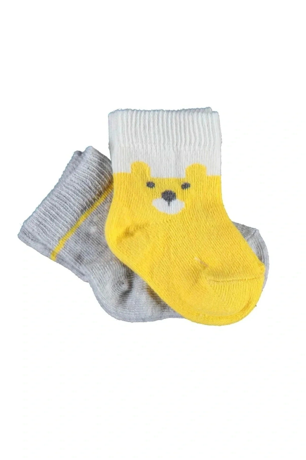 Biorganic Happy Bear 2li Çorap 68413 Sarı