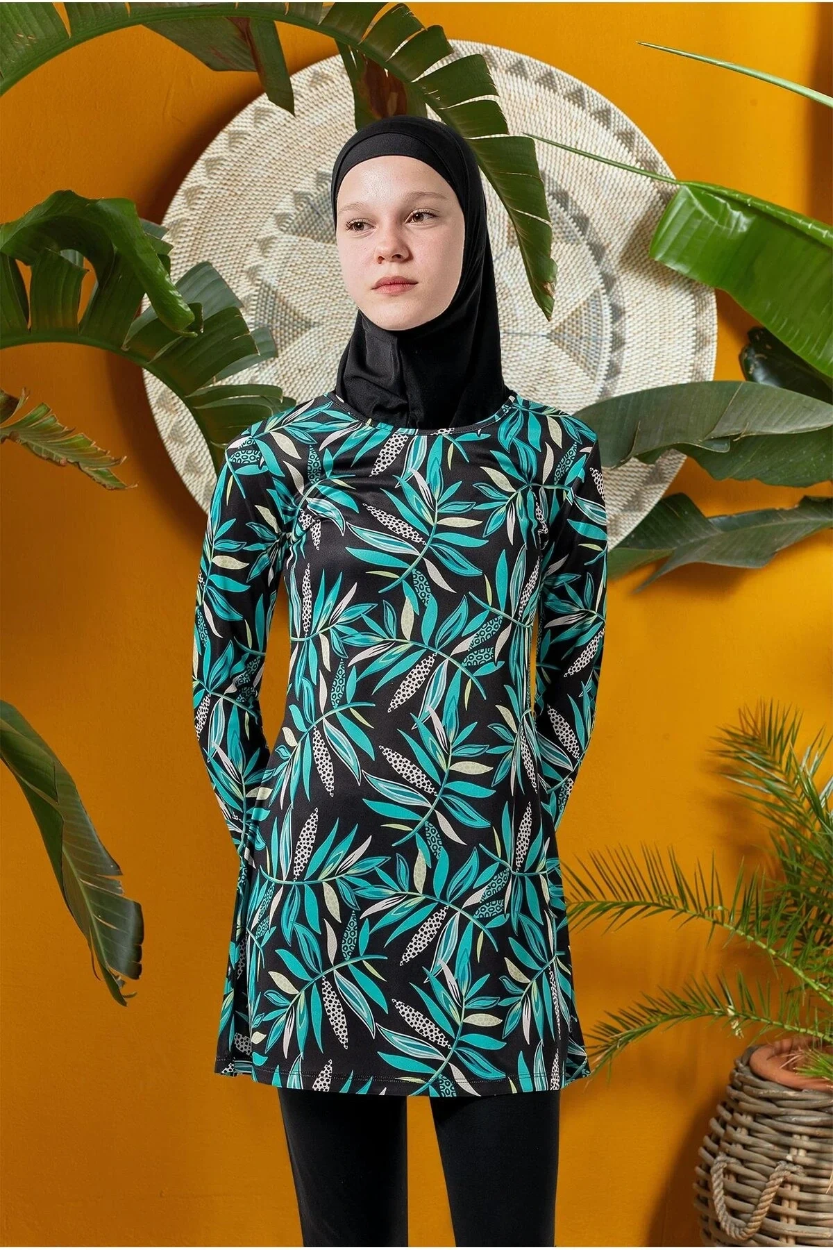 Chaya Uzun Kollu Tesettür Mayo