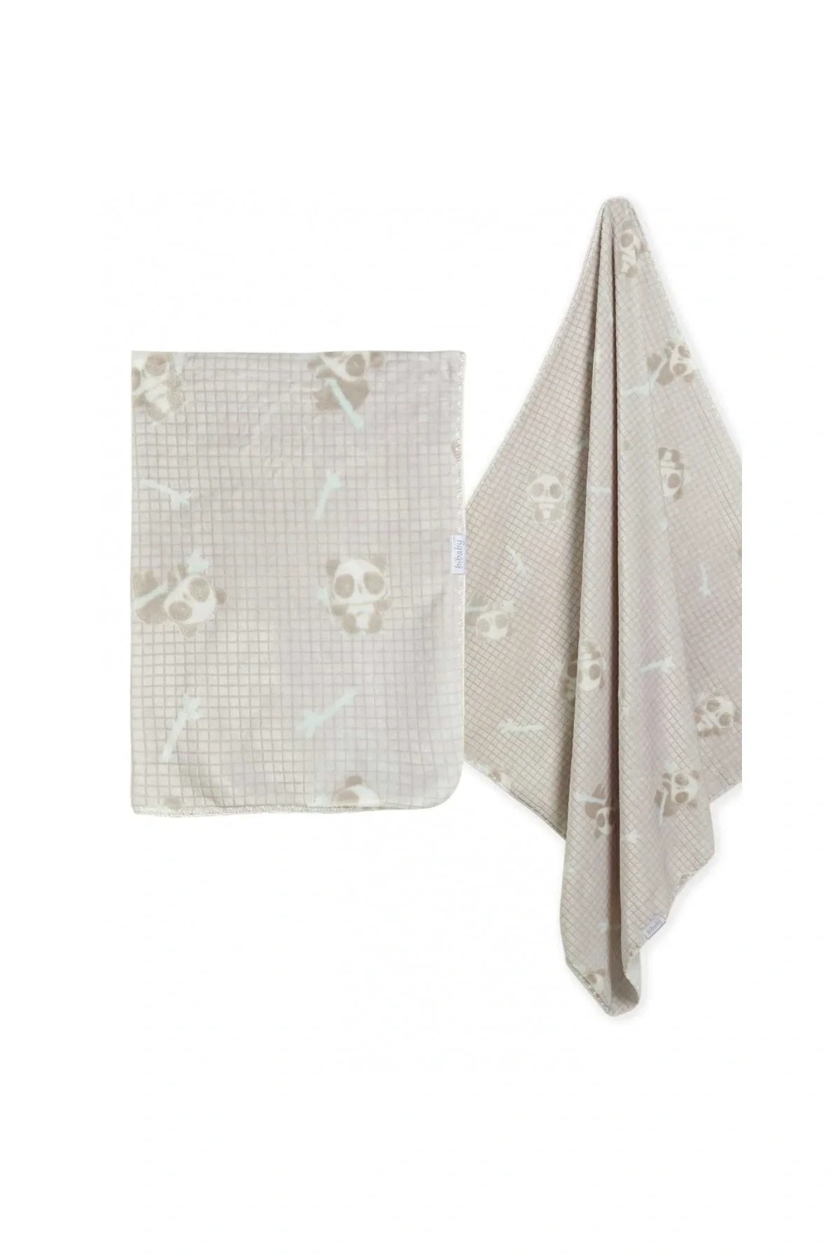 Clever Panda Fluffy Battaniye Gri