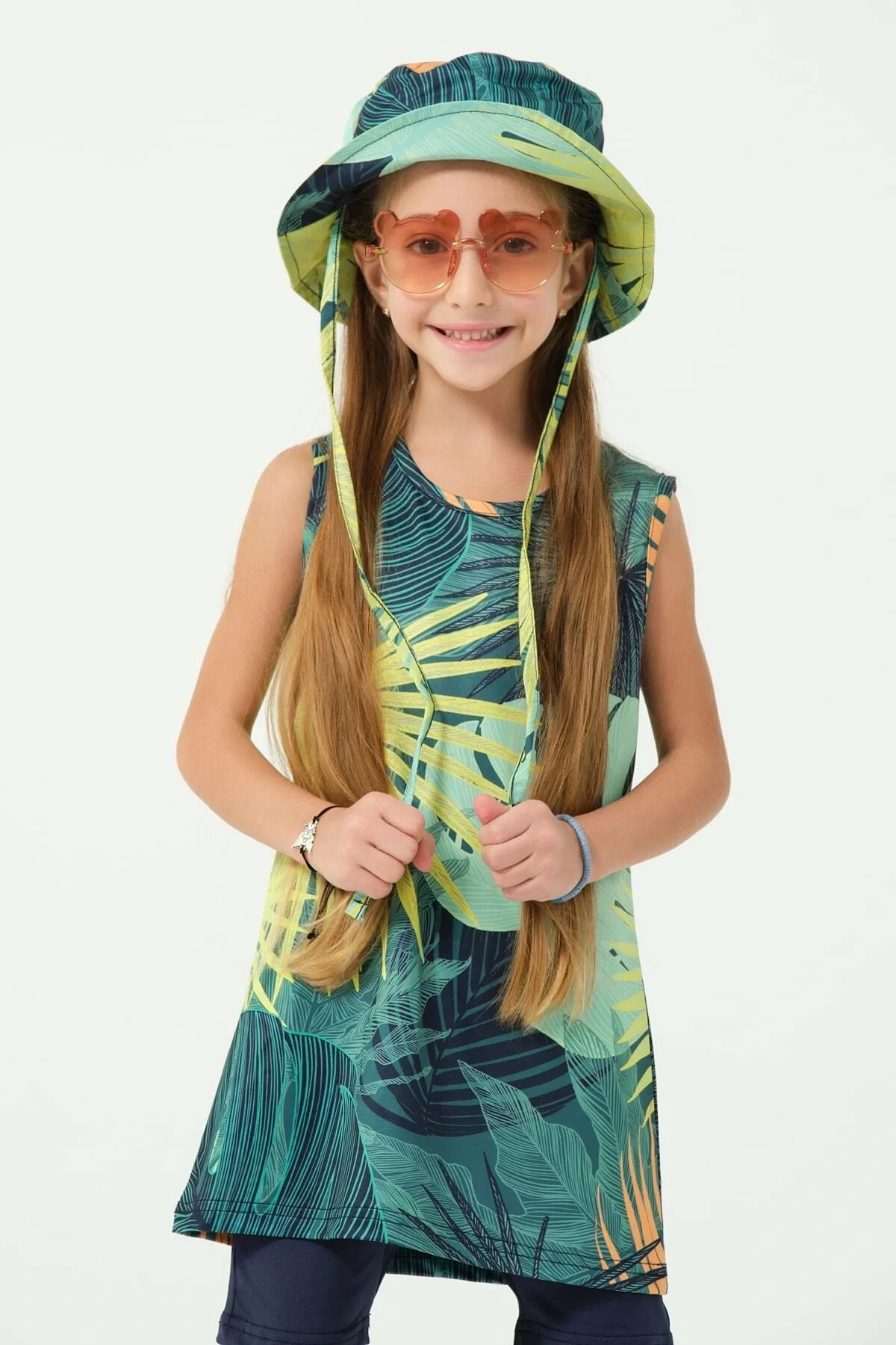 Elisa Şapkalı Sıfır Kol Çocuk Mayo