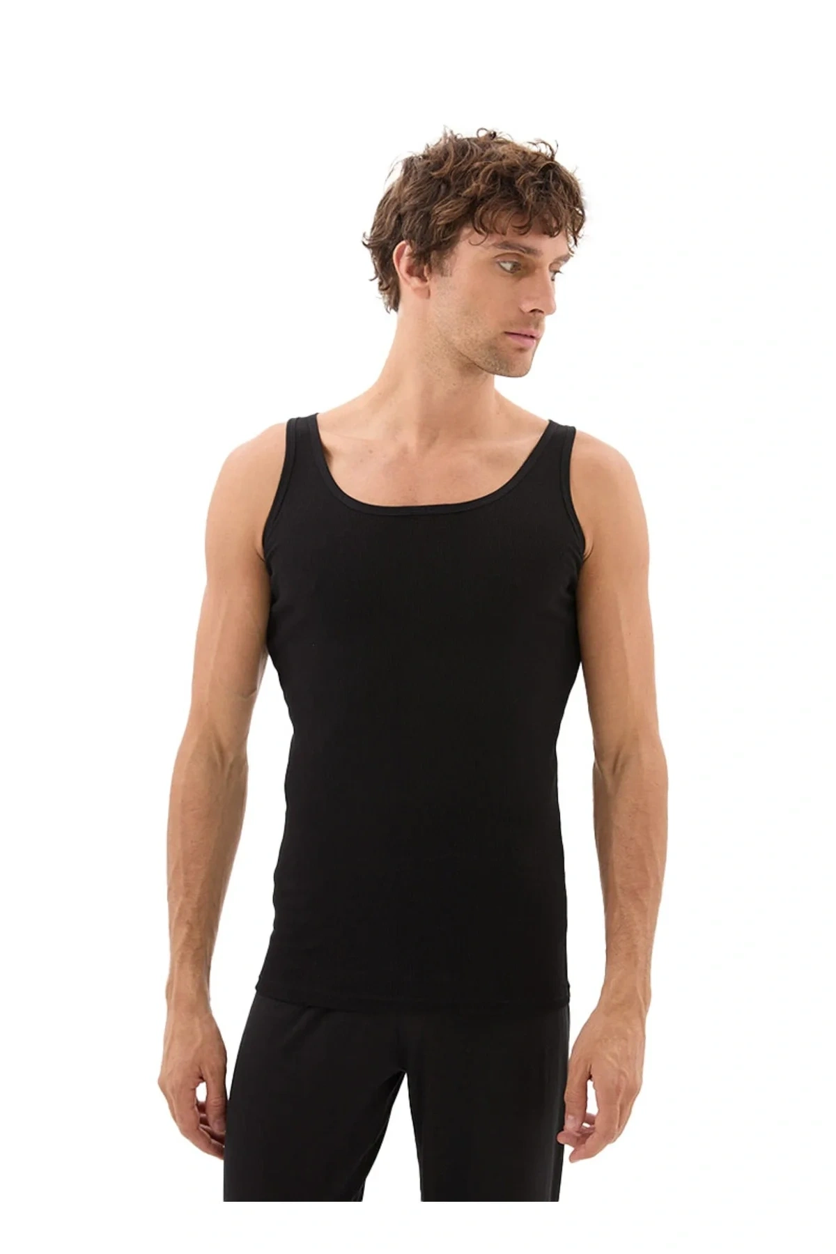 Erkek Atlet Kaşkorse 9341 - Siyah