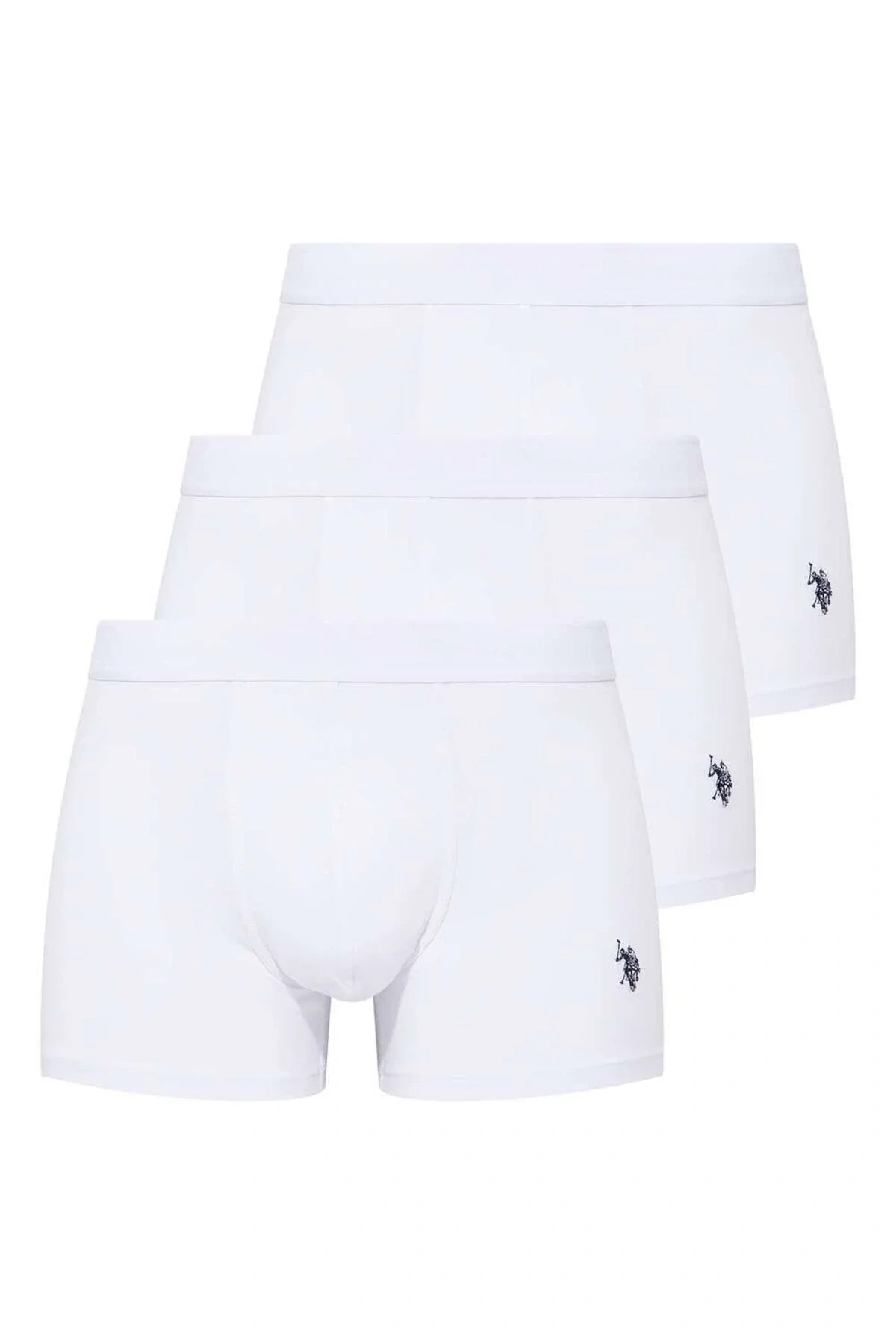 Erkek Beyaz 3 Lü Boxer