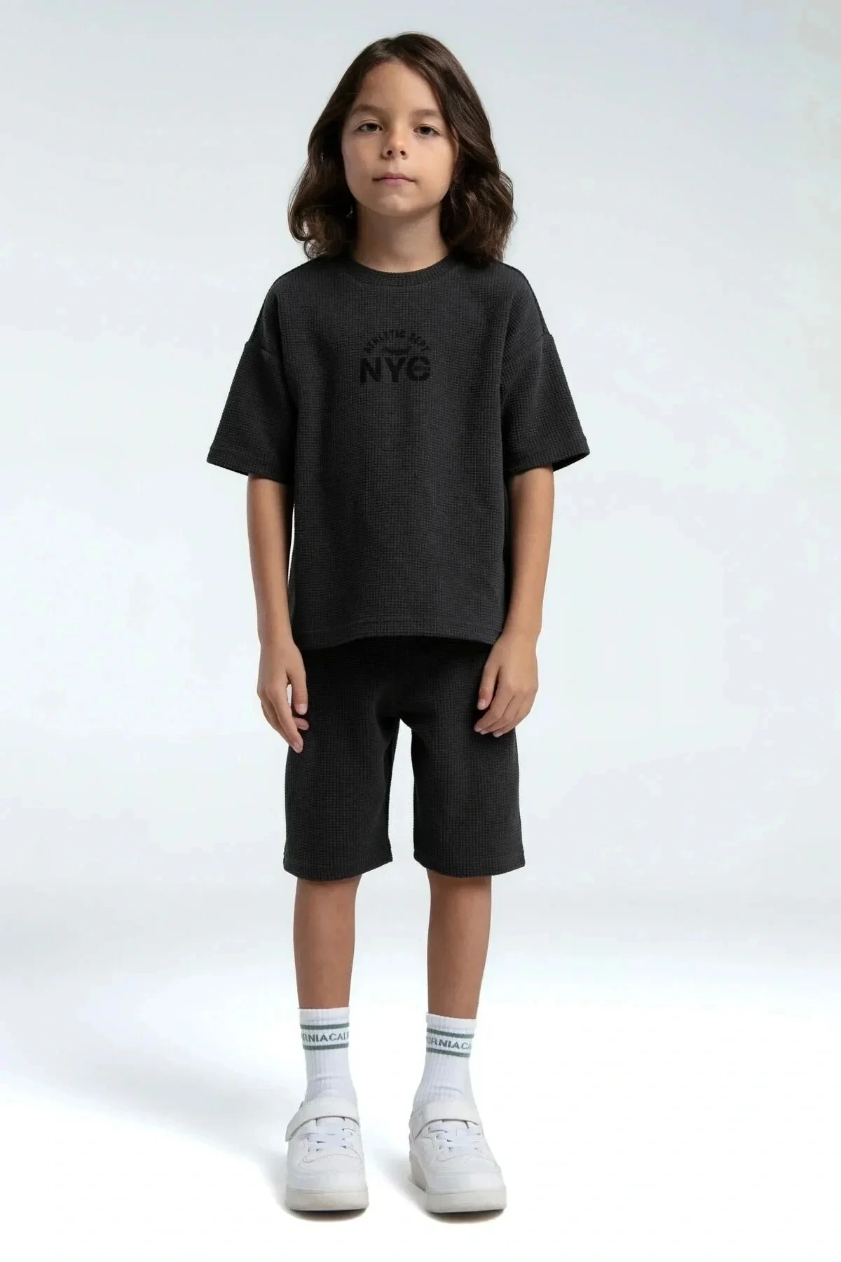 Erkek Çocuk Bermuda Takım - Antrasit