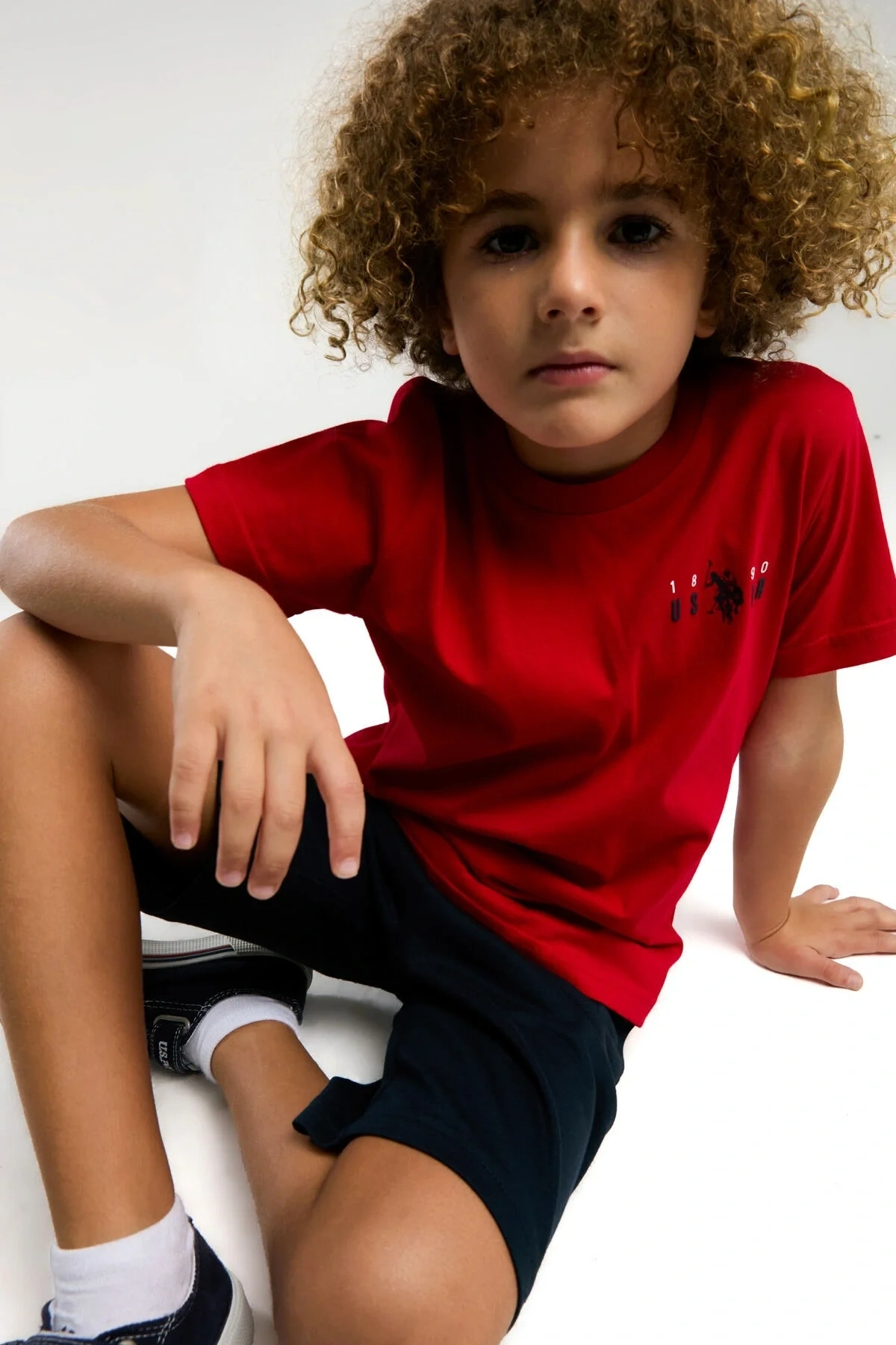 Erkek Çocuk Kırmızı Bermuda Takım