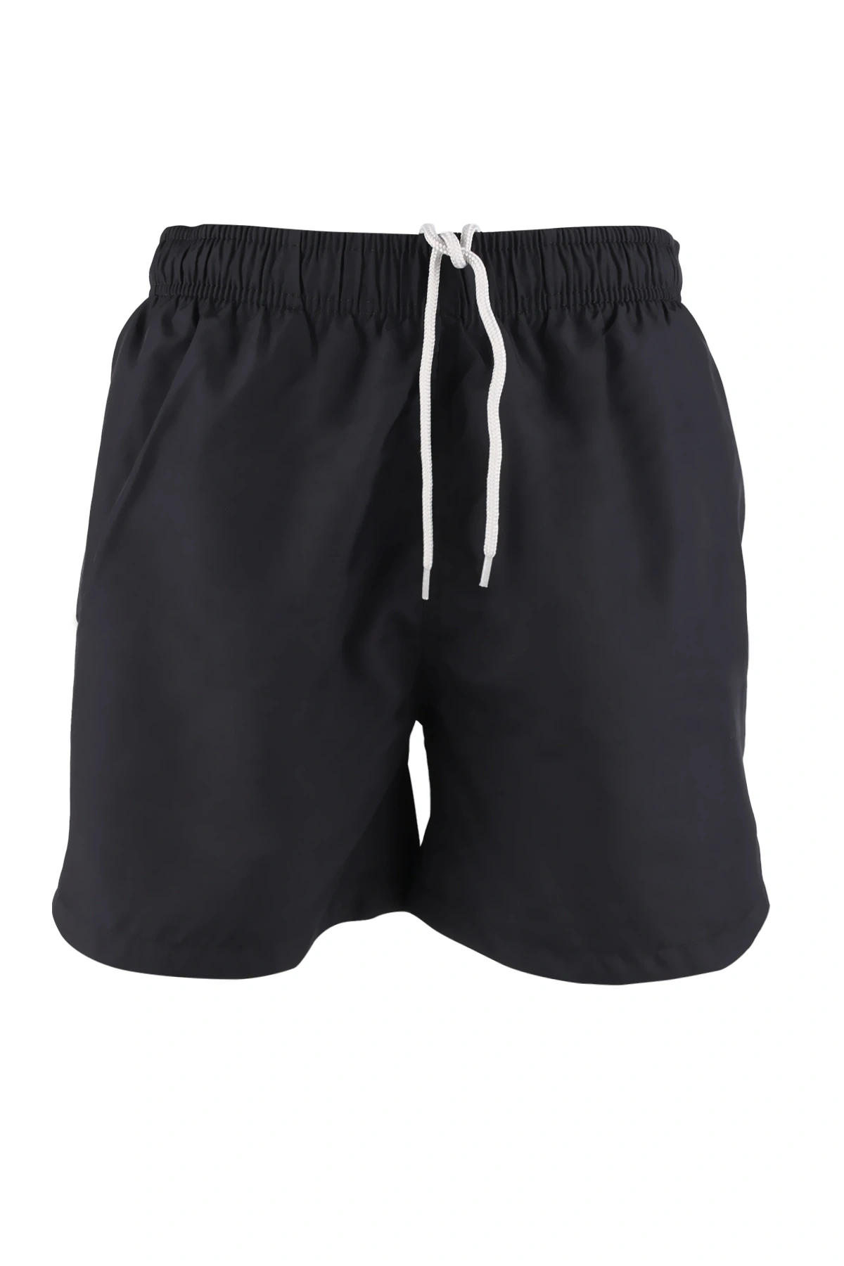 Erkek Deniz Şortu 2 Cepli Pamuklu Polyester Su Yitici Tahriş Etmeyen Astar Siyah K236