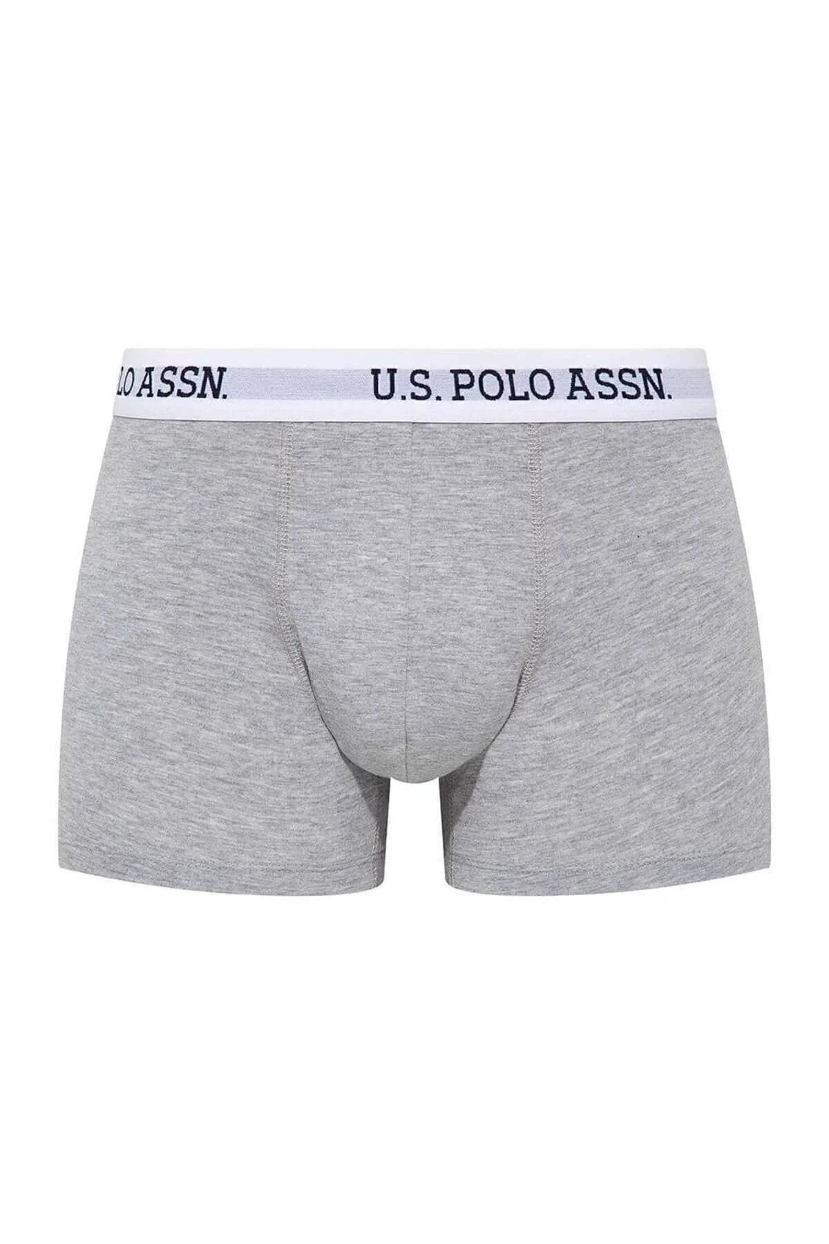 Erkek Gri Melanj Pamuklu Tekli Boxer 80450