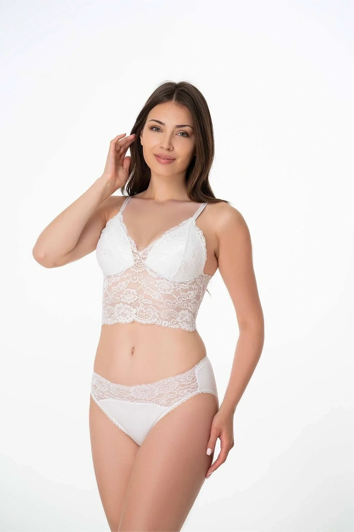 Imer Kadın Dantelli Büstiyer Modal