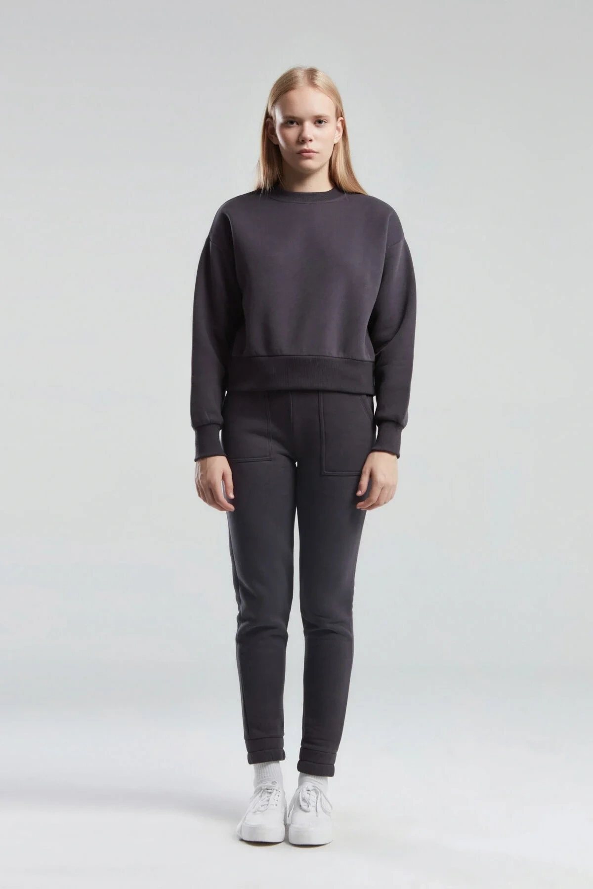 Kadın Antrasit Sweatshirt