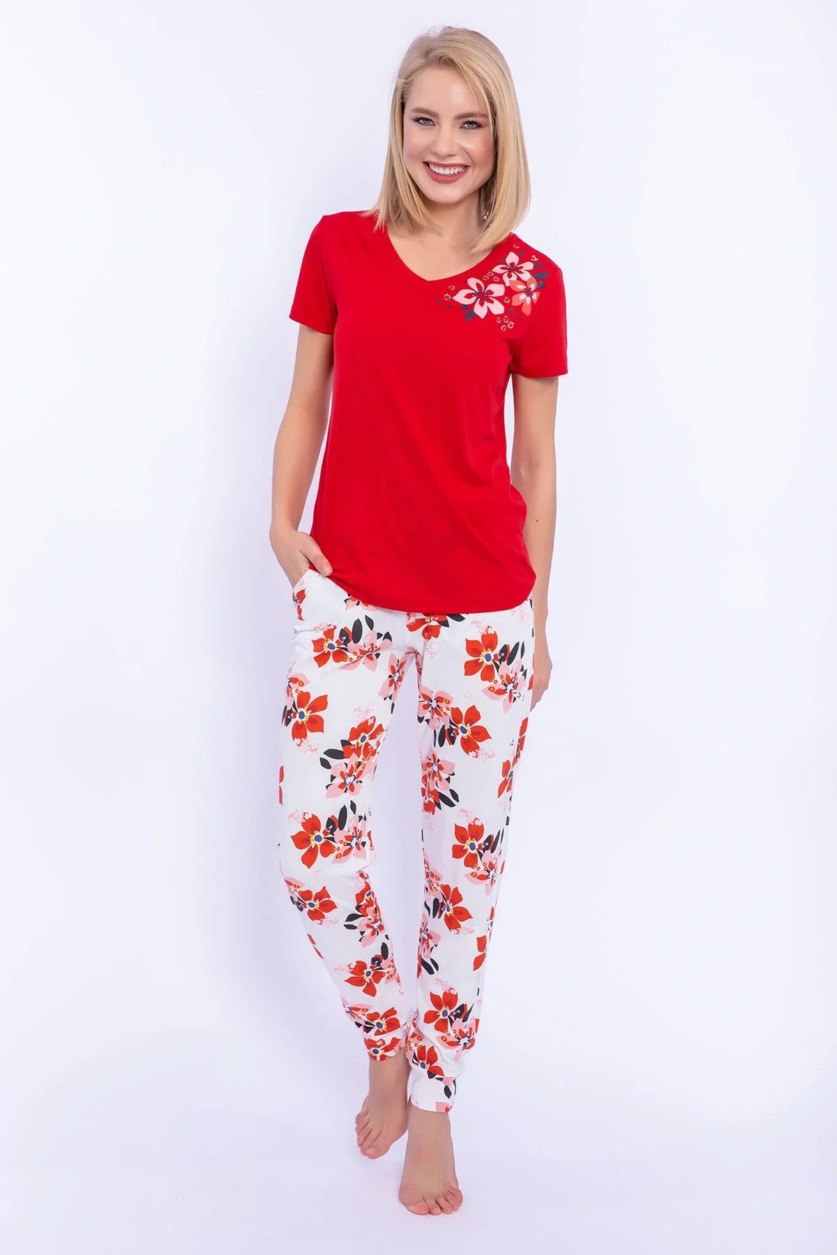 Kadın Ikili Takım Kırmızı