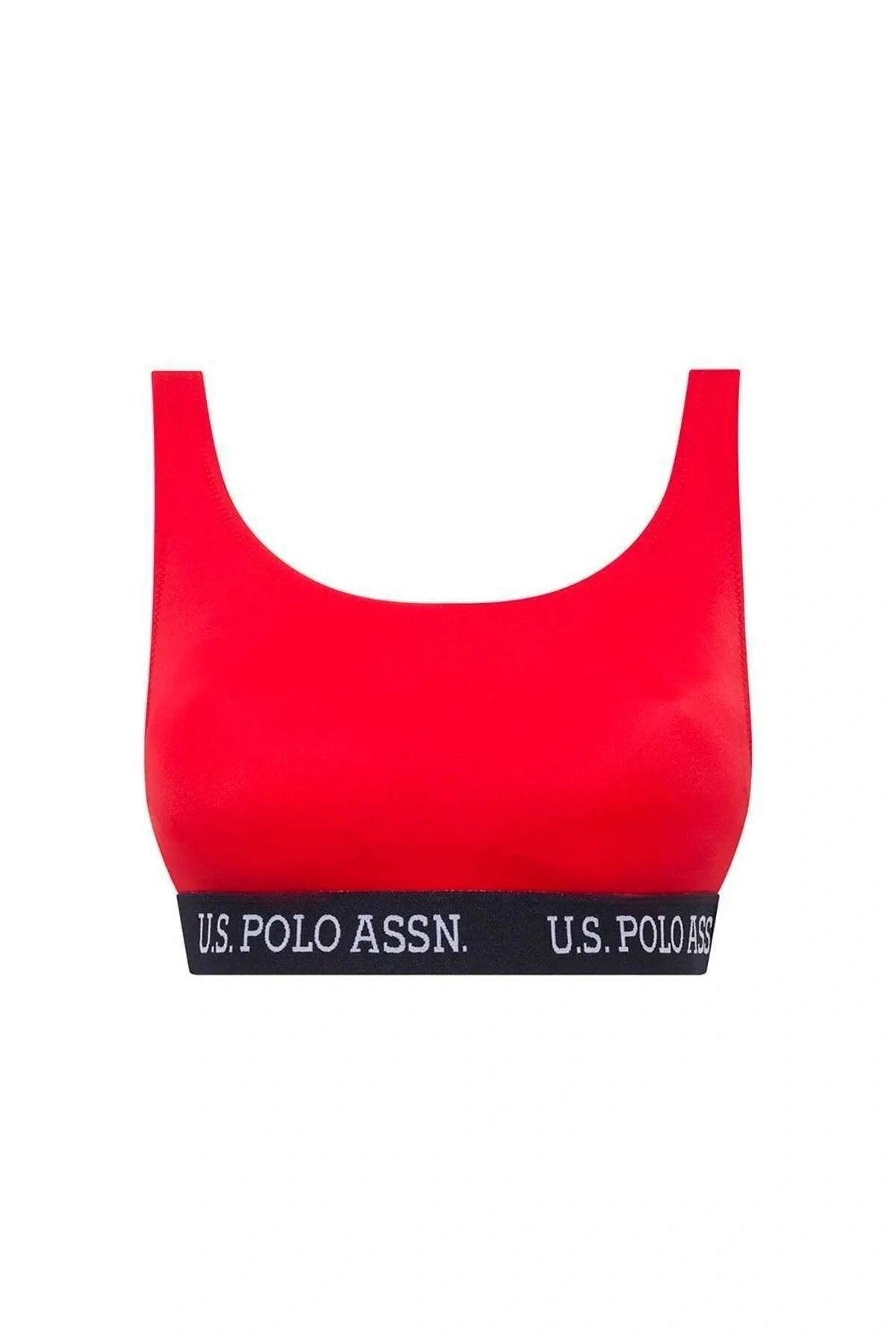 Kadın Kırmızı U Yaka Bralet Bikini Üst