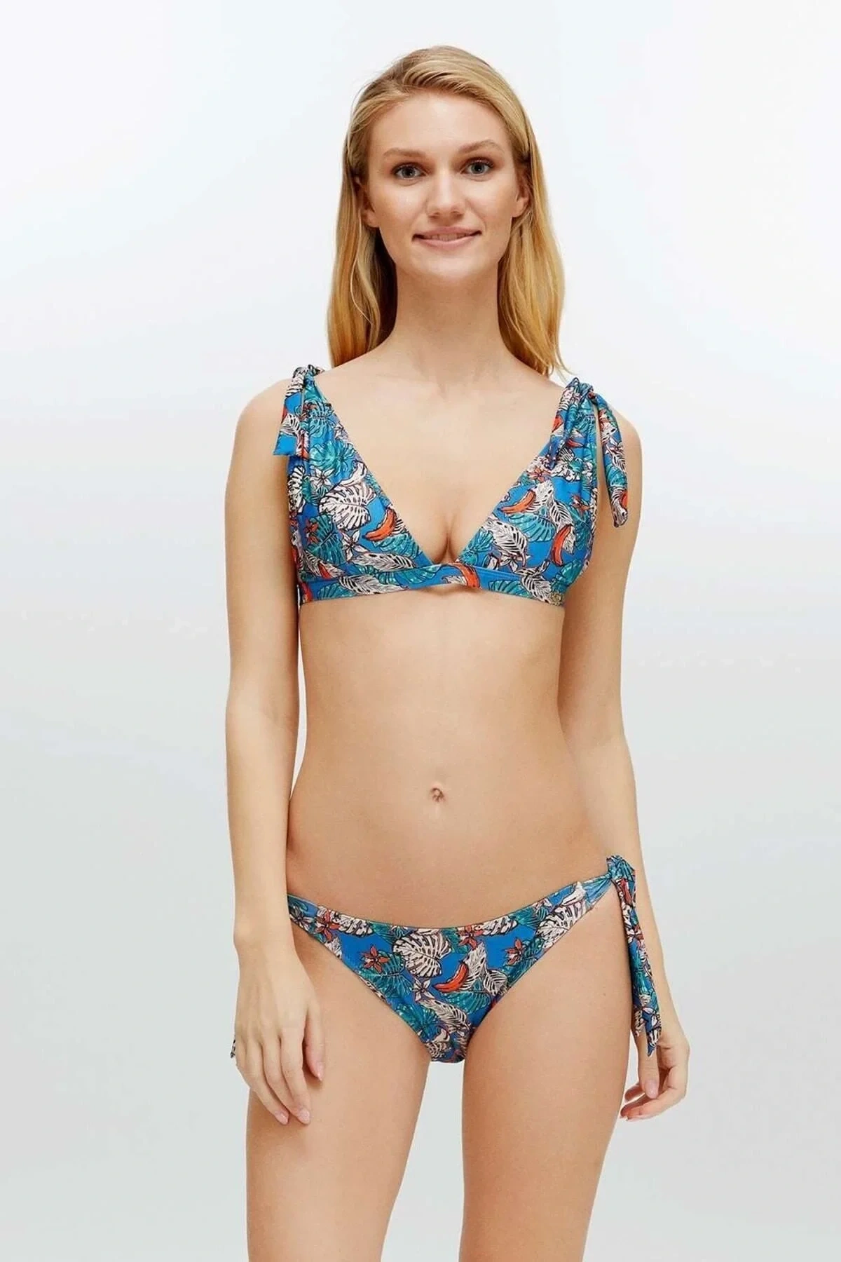 Kadın Mavi Bikini Takım