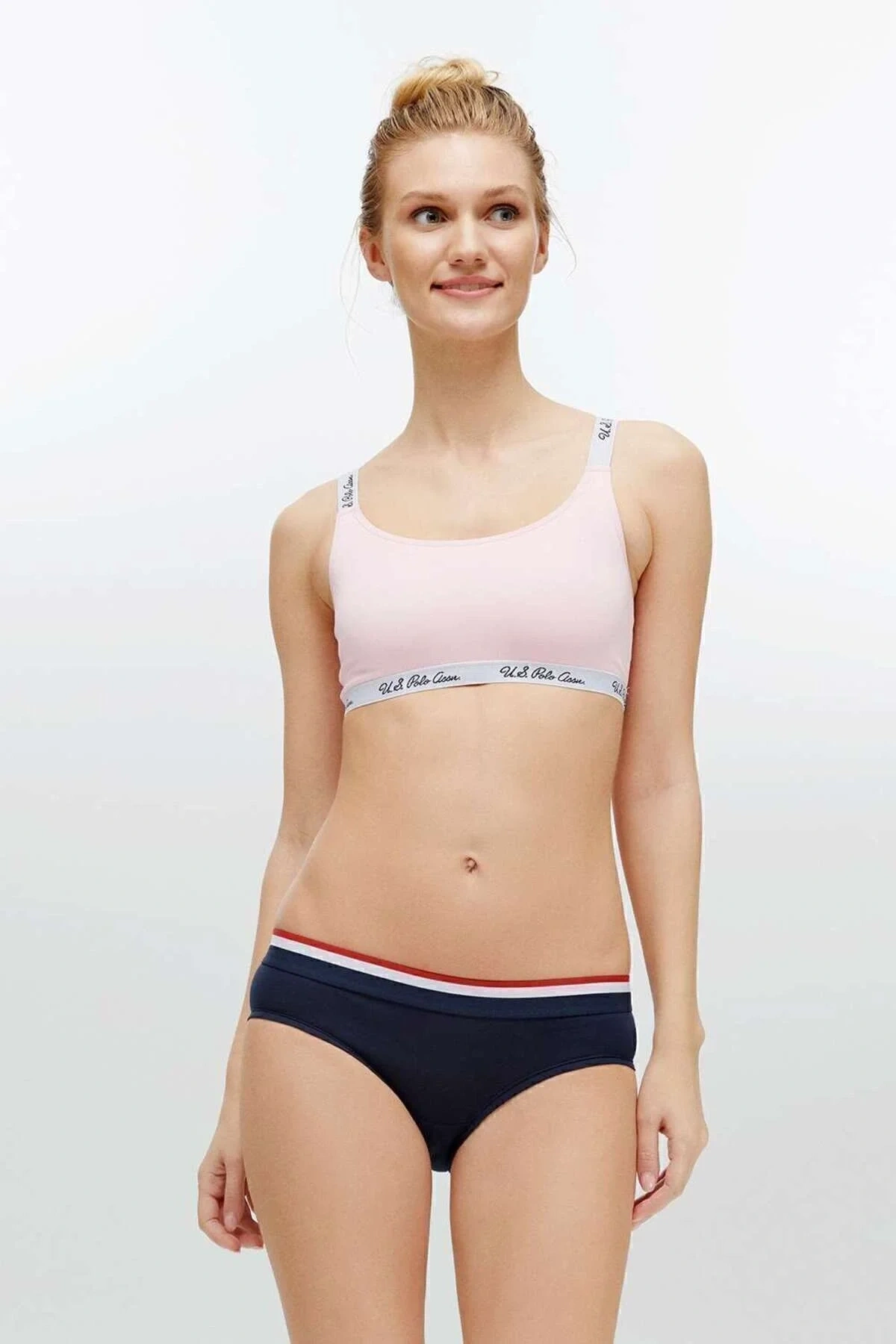 Kadın Pembe Çapraz Askılı Büstiyer 68001