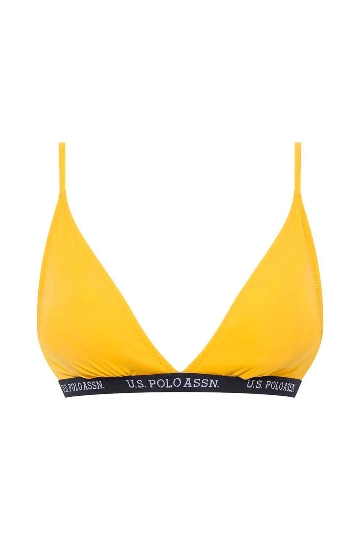 Kadın Sarı Geniş Üçgen Bikini Üst