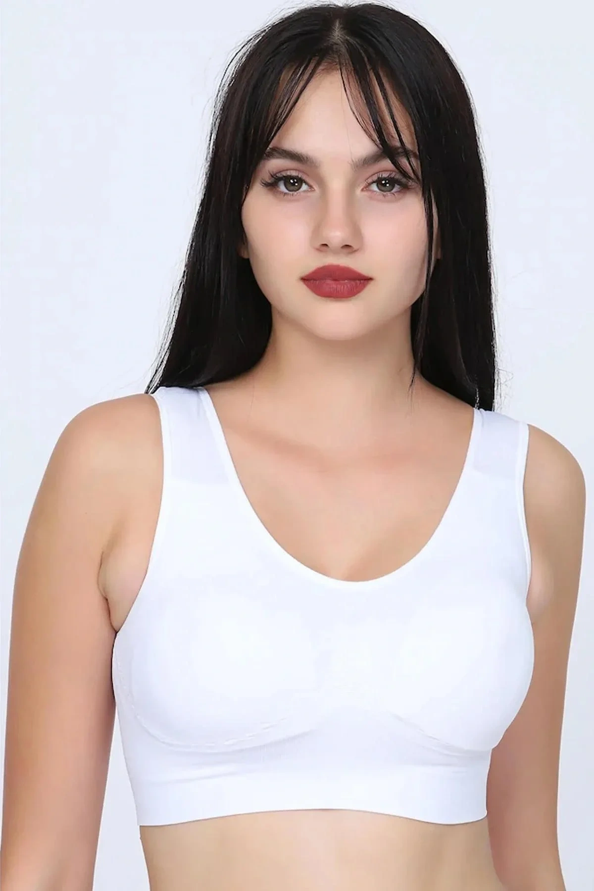 Kalın Askılı Tak-çıkar Pedli Bambu  Bustiyer Sütyen