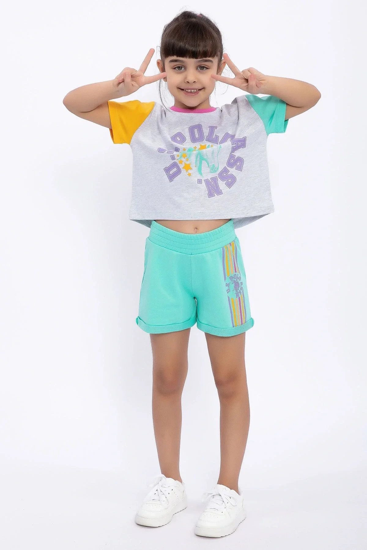 Karmelanj Kız Çocuk Şort Takım