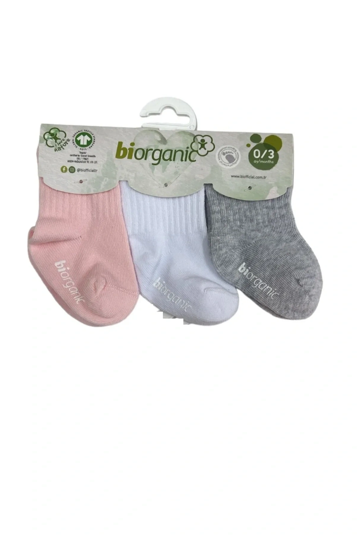 Kaymaz Taban 3 Lü Bebek Çorabı